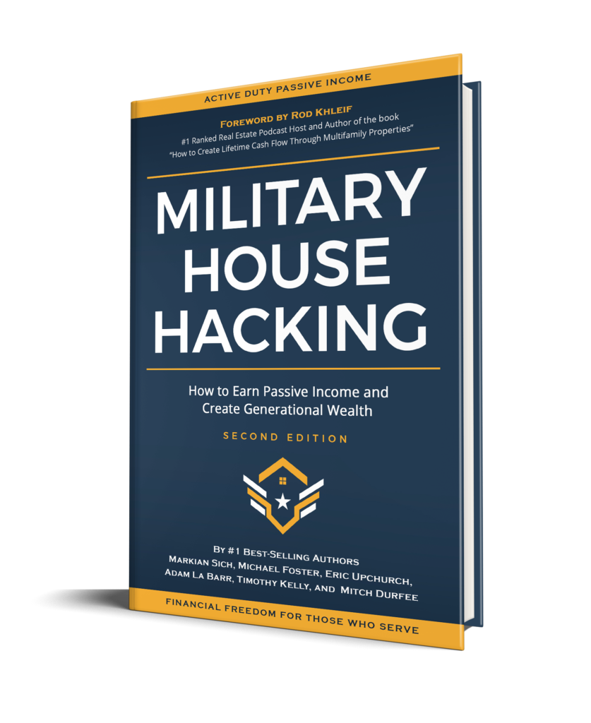 Military House Hacking — #1 best-selling book, 3D cover