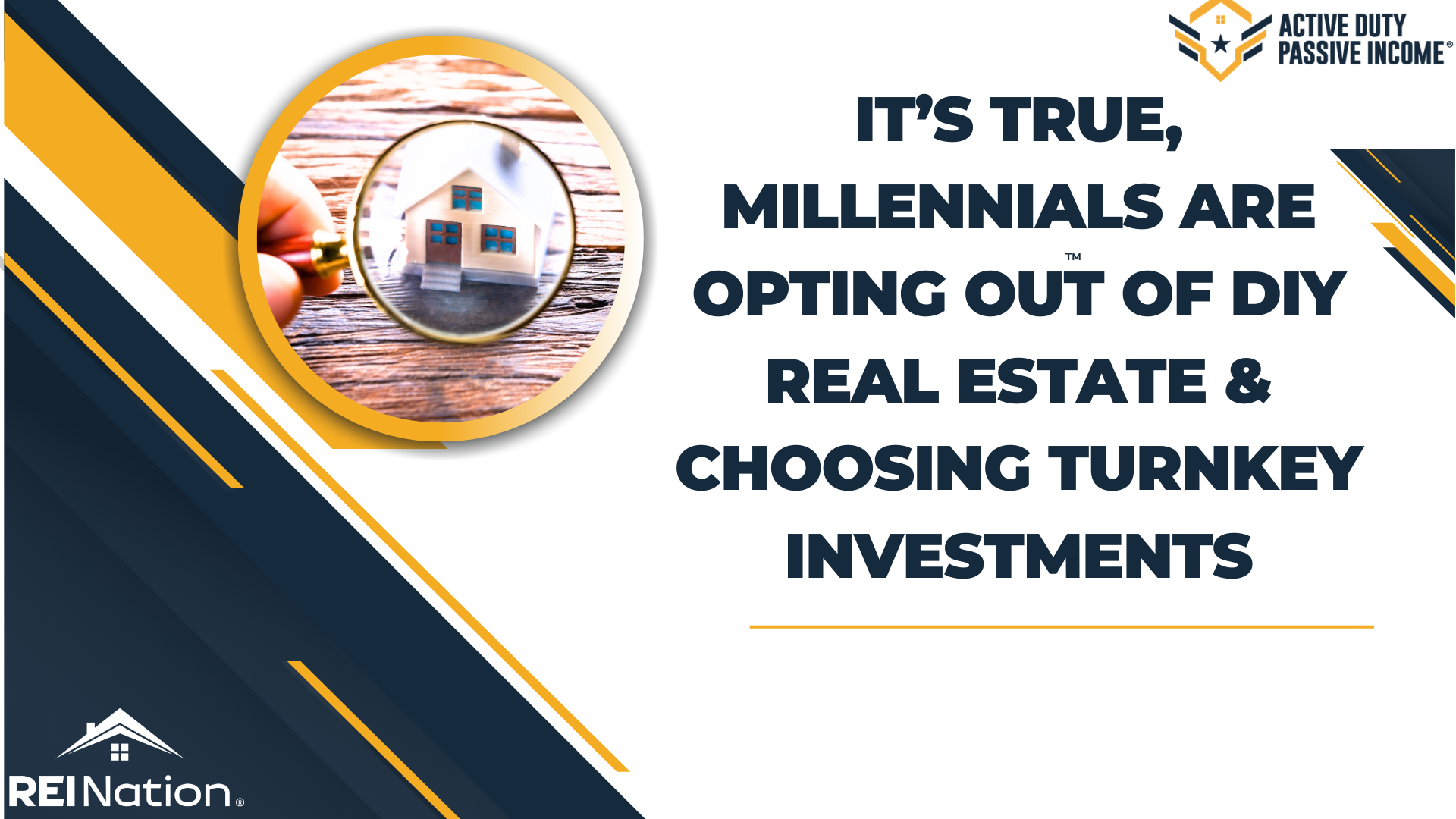 It’s True, Millennials are Opting Out of DIY Real Estate & Choosing Turnkey Investments